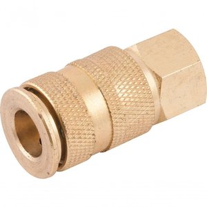 Engate Rápido Fêmea 1/4" Npt Latão Esfera Cartela - Vonder