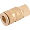 Engate Rápido Fêmea 1/4" Npt Latão Esfera Cartela - Vonder - 1
