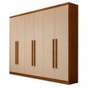 Ver imagem 1 de Guarda Roupa Casal Jalisco 6 Portas 4 Gavetas Cinamomo Fendi - Novo Horizonte
