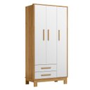 Ver imagem 6 de Quarto de Bebê Q Encanto Slim Ambiente Freijó Toq Branco Acetinado – Qmovi