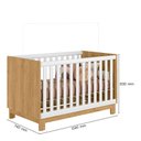 Ver imagem 3 de Quarto de Bebê Q Encanto Slim Ambiente Freijó Toq Branco Acetinado – Qmovi
