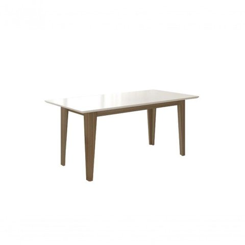 Mesa de Jantar Liz 160cm Carvalho/off White - Poliman
