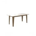 Ver imagem 1 de Mesa de Jantar Liz 160cm Carvalho/off White - Poliman