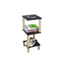 Ver imagem 1 de Mesa de Cabeceira Montantes 26x26x64 Preta