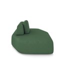Ver imagem 4 de Sofá Ilha Dakota Chaise 168cm Modulado Encosto Almofada Solta Veludo Verde G33 - Gran Belo