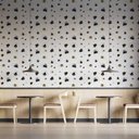 Ver imagem 1 de Papel de Parede Casual Padaria Preto e Branco Gh Papel de Parede 2,5m