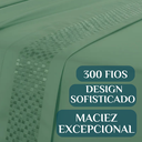 Ver imagem 3 de Conjunto Casal Queen Size Imperiale Algodão Toque Super Macio:verde