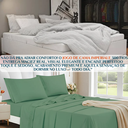 Ver imagem 4 de Conjunto Casal Queen Size Imperiale Algodão Toque Super Macio:verde