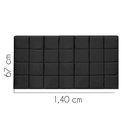 Ver imagem 2 de Painel Estofado Luxo Clara 140cm Casal para Cama Box Corino Preto - Gat Magazine