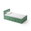 Ver imagem 6 de Cama Solteiro 03 Gavetas - Madeira Maciça Verde