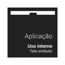 Ver imagem 4 de Mini Spot Dicroica De Embutir Recuado Quadrado Led 3,5w Cor Preto Cor Da Lâmpada 6500k