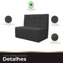 Ver mais imagens de Canto Alemão Confortável para Apartamento Cozinha e Restaurantes Suede Preto