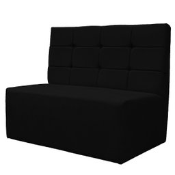 Canto Alemão Confortável para Apartamento Cozinha e Restaurantes Suede Preto - 4