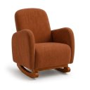 Ver imagem 6 de Poltrona Amamentação Soft Suede Base Balanço com Puff:Terracota