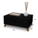 Ver imagem 2 de Mesa de Centro 1 Gaveta Camboja Preto