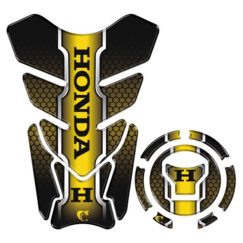 Kit Protetor Tanque Adesivo Moto Honda Acima 2018 Dourado Teu Adesivo