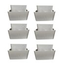 Ver imagem 1 de Kit com 6 Pés para Guarda Roupas Armários Multiuso Roupeiros Branco Modelo Roman Plástico Ultra Resi