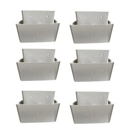 Kit com 6 Pés para Guarda Roupas Armários Multiuso Roupeiros Branco Modelo Roman Plástico Ultra Resi - 1
