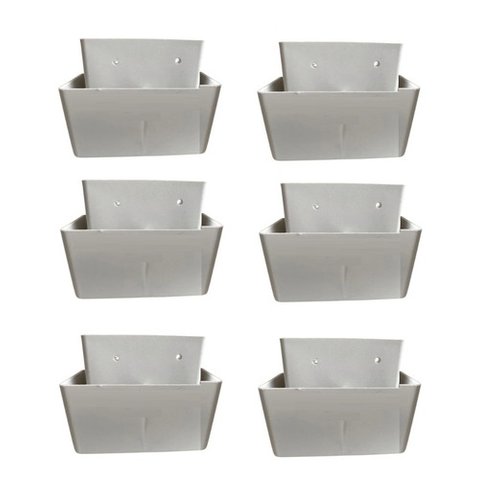 Kit com 6 Pés para Guarda Roupas Armários Multiuso Roupeiros Branco Modelo Roman Plástico Ultra Resi