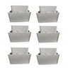 Kit com 6 Pés para Guarda Roupas Armários Multiuso Roupeiros Branco Modelo Roman Plástico Ultra Resi - 1