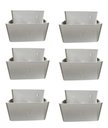 Ver imagem 1 de Kit com 6 Pés para Guarda Roupas Armários Multiuso Roupeiros Branco Modelo Roman Plástico Ultra Resi