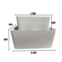 Kit com 6 Pés para Guarda Roupas Armários Multiuso Roupeiros Branco Modelo Roman Plástico Ultra Resi - 2