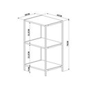 Ver imagem 4 de Estante Industrial com 2 Nichos 45 cm - Carvalho/Preto