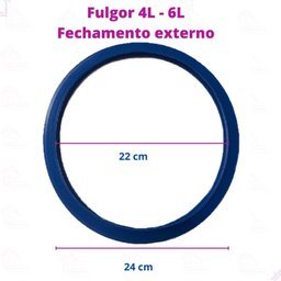 Borracha de Silicone Panela de Pressão Fulgor de Fechamento Externo 4l / 6l - 3