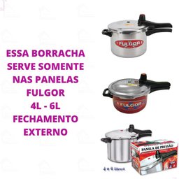 Borracha de Silicone Panela de Pressão Fulgor de Fechamento Externo 4l / 6l - 4