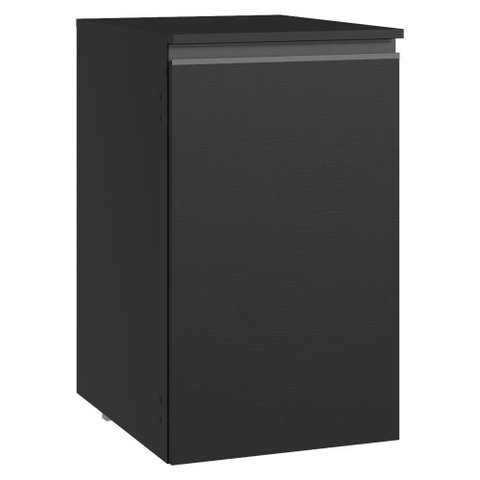 Balcão de Cozinha 40 Cm 1 Porta Suspenso Preto Nice Madesa Preto