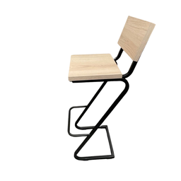 Banqueta Alta Z com Encosto - 1