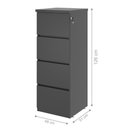 Ver imagem 2 de Arquivo com 4 Gavetas Jessica Preto Onix