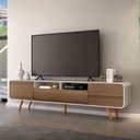 Ver imagem 1 de Rack para Sala Bancada de TV 85 pol 220cm Alissa H01 D’Rossi