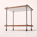Ver mais imagens de Mesa Cabeceira Suspensa Branca Mdf Quarto Retro Estilo Industrial Vintage Quadrada Moderna Pequena