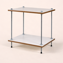 Ver imagem 2 de Mesa Cabeceira Suspensa Branca Mdf Quarto Retro Estilo Industrial Vintage Quadrada Moderna Pequena
