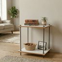 Ver imagem 1 de Mesa Cabeceira Suspensa Branca Mdf Quarto Retro Estilo Industrial Vintage Quadrada Moderna Pequena
