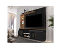 Ver imagem 2 de Estante para TV e Home Theater Ocean 1.8 Preto/Canela – Carmolar Móveis