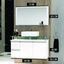 Ver imagem 3 de Conjunto Diamante 80 Gabinete para Banheiro com Cuba e Espelheira