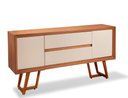 Ver imagem 1 de Balcão Buffet Valência 200cm Amêndoa/off White