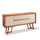 Ver imagem 1 de Balcão Buffet Valência 200cm Amêndoa/off White