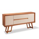 Ver imagem 3 de Balcão Buffet Valência 200cm Amêndoa/off White