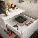 Ver imagem 6 de Cabeceira Sleep Movelove Cama Solteiro + Criado Suspenso
