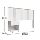 Ver imagem 4 de Cabeceira Sleep Movelove Cama Solteiro + Criado Suspenso