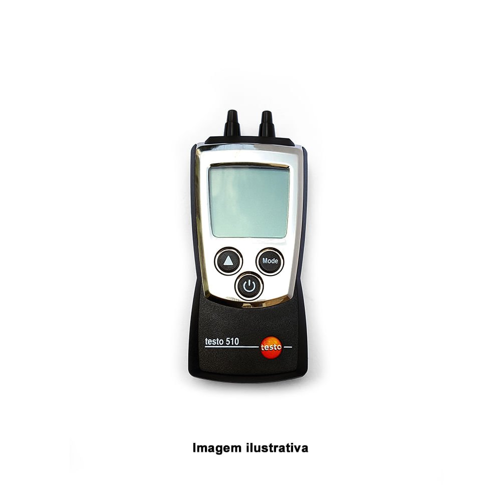 Manômetro de Pressão Diferencial Capacidade 0-100 hPa com capa de proteção e kit de mangueiras - 3