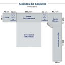 Ver imagem 5 de Guarda-Roupa Planejado de Canto Obliquo 8 Peças 9 Portas Reflectas Orion CabeCasa MadeiraOriginals Marrom/Mocha