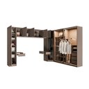Ver imagem 7 de Guarda-Roupa Planejado de Canto Obliquo 8 Peças 9 Portas Reflectas Orion CabeCasa MadeiraOriginals Marrom/Mocha