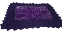 Ver imagem 3 de Tapete de Crochê Luxo Roxo Artesanal 45x65 Sala Quarto