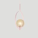 Ver imagem 4 de Pendente Lustre On Loop Rosé com Globo de Vidro Âmbar