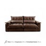 Sofá Retrátil e Reclinável Molas Ensacadas 2,30m Orquídea Vivaro Decor Suede Marrom - 8