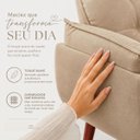 Ver imagem 5 de Kit 2 Poltronas Opala Decorativas para Sala de Estar Bege